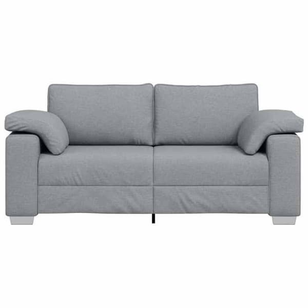 Soffa med ljusgrå kudde 180 x 77 x 82 cm tyg