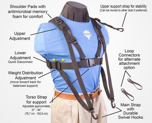 Strap - Neotech strap strap - 5401172 - Pad-It Tuba Harness transportrem