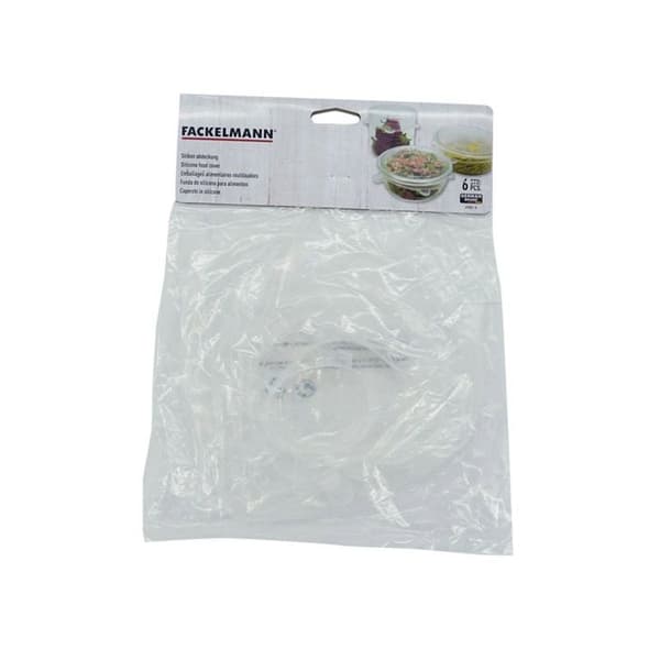 Set med 6 stretchiga silikonlock för förvaring från 6 till 20 cm Fackelmann Basic