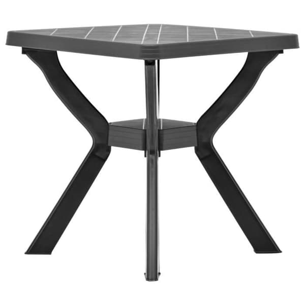 vidaXL Bistrobord Antracit 70x70x72 cm Plast