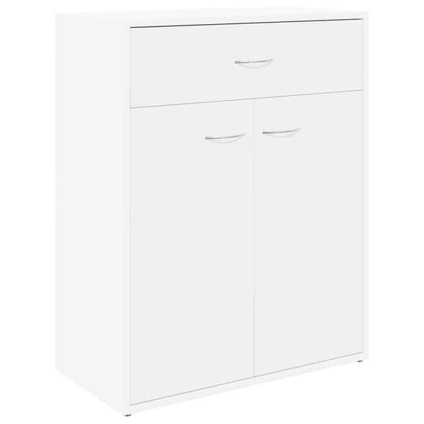 vidaXL Buffé vit 60x30x75 cm ingenjörsträ 800711