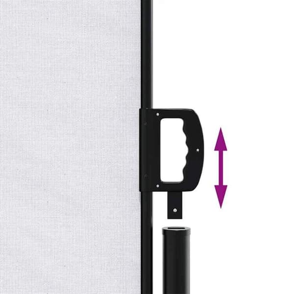 vidaXL Retractable sidokappa vit 180x500 cm 4004451