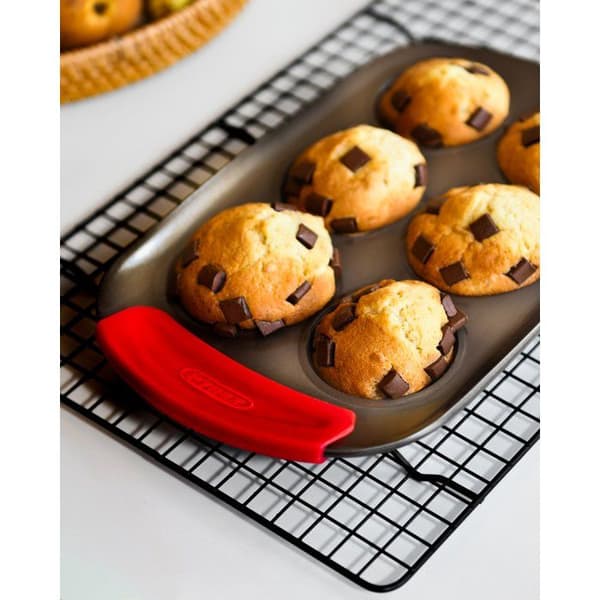Muffinsform - PYREX - 1452001 - Rund - I kolstål - Non-stick - 6 hål
