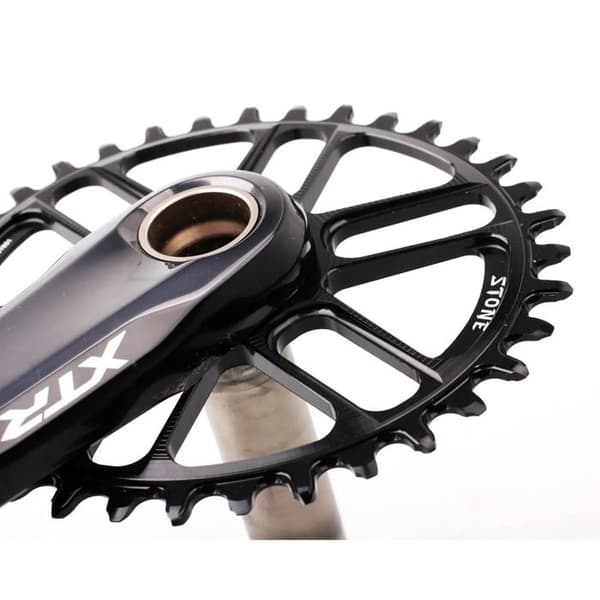 Oval platta med direkt montering Stone - Svart - 36T