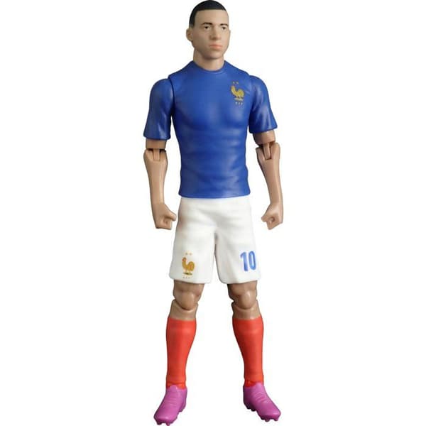 Rörlig figur - Frankrikes lag - MEGABLEU - Mbappé nummer 10 - 20 cm