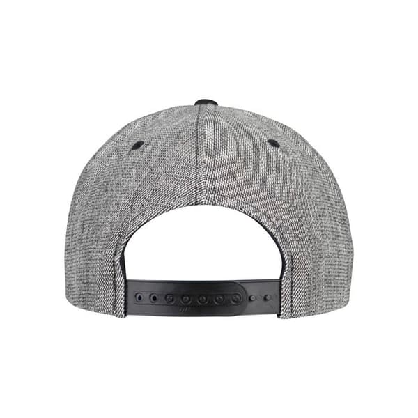 Snapback & Strapback Cap - Flexfit - Solid Melange - Svart - Justerbar - Herr