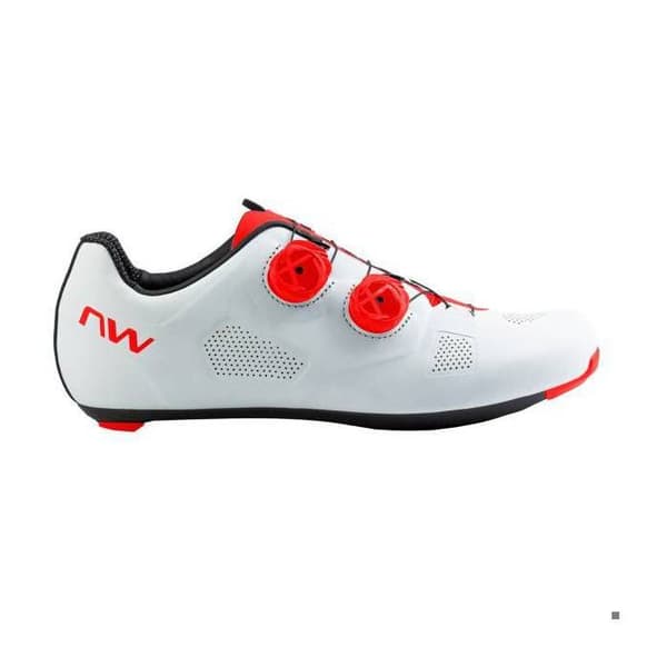 Cykelskor Northwave Revolution - vit/röd fluo