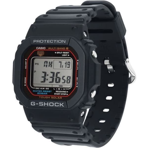 Klocka - CASIO - G-Shock The Origin - Solfunktion - Stöttålig - Herrsvart