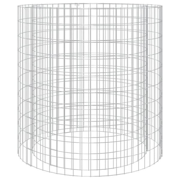vidaXL Gabion Fire Pit Ø 100 cm Galvaniserat järn 153561