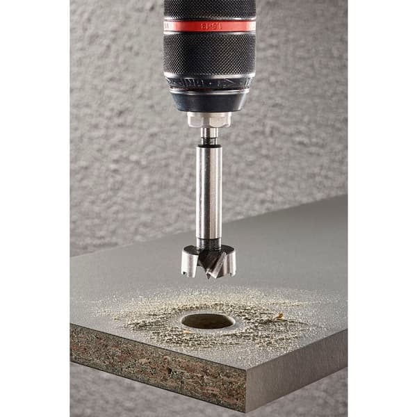 wolfcraft - Infälld träfräs med centreringsspets - Diameter 26 mm, Längd 90 mm - ref. 3318000