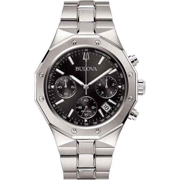 Klocka - Silverstålle - Bulova - 96B410