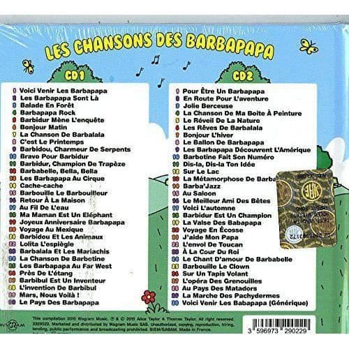 Wagram Barbapapas sånger - 3596973290229