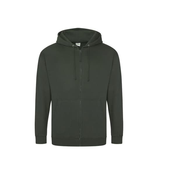 Just Hoods full zip hoodie - skogsgrön