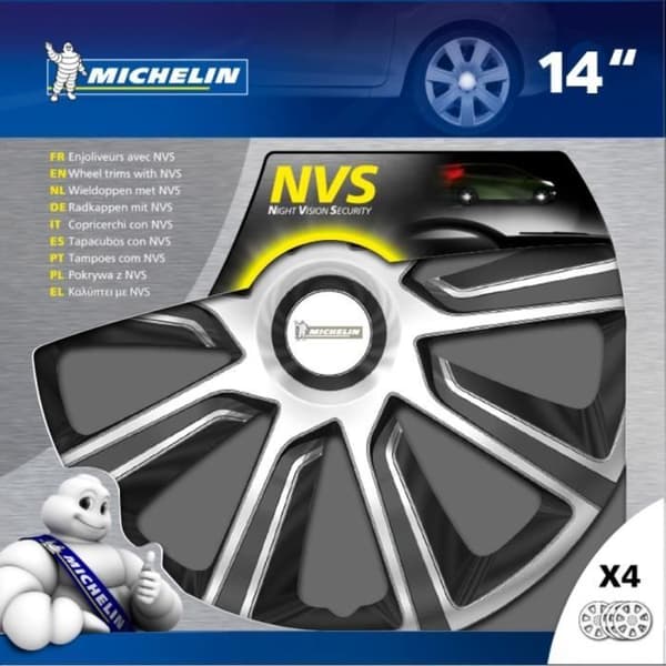 MICHELIN 4 14" tvåfärgade fälgar