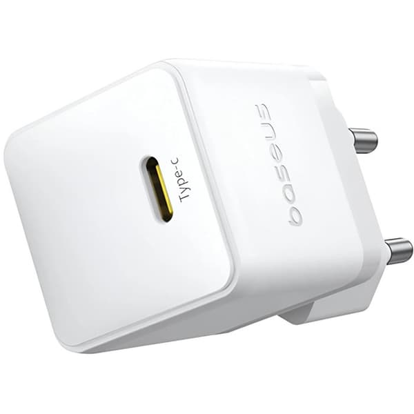 Laddare - BASEUS - Palm - 20W - Typ-C - Snabbladdning - Månvit