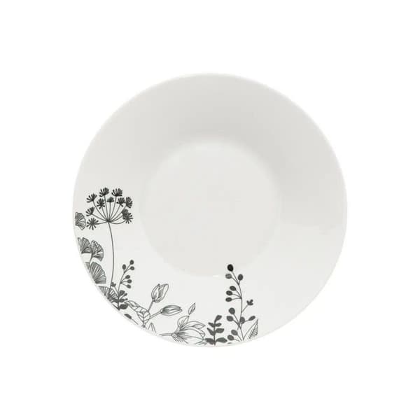 Servis av 18 delar "Vit Blomma" 26 cm Vit