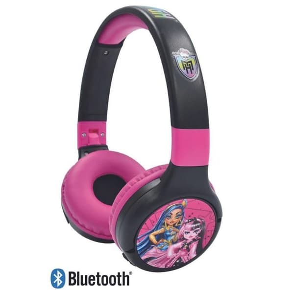 Hörlurar - Lexibook - Monster High - Bluetooth 5.0 - Fällbar - Ljudbegränsning 85 dB