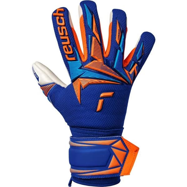 Målvaktshandskar barn Reusch Attrakt Freegel Advance - sharp blu/shock orang