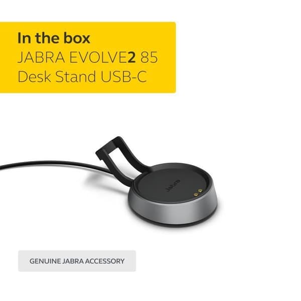Jabra Evolve2 85 USB-C Laddningsställ - Svart
