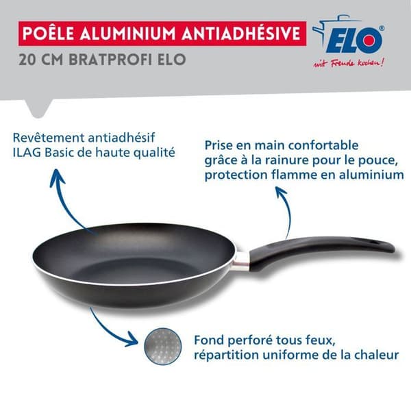 Non-stick stekpanna 20 cm Elo Bratprofi