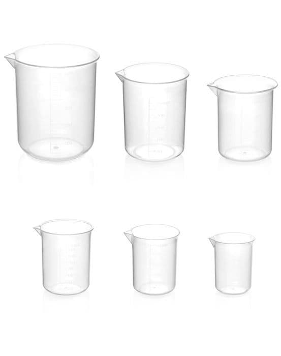 Graderade behållare - QWORK - WD6315 - 6 st - Polypropen - 50ml till 500ml