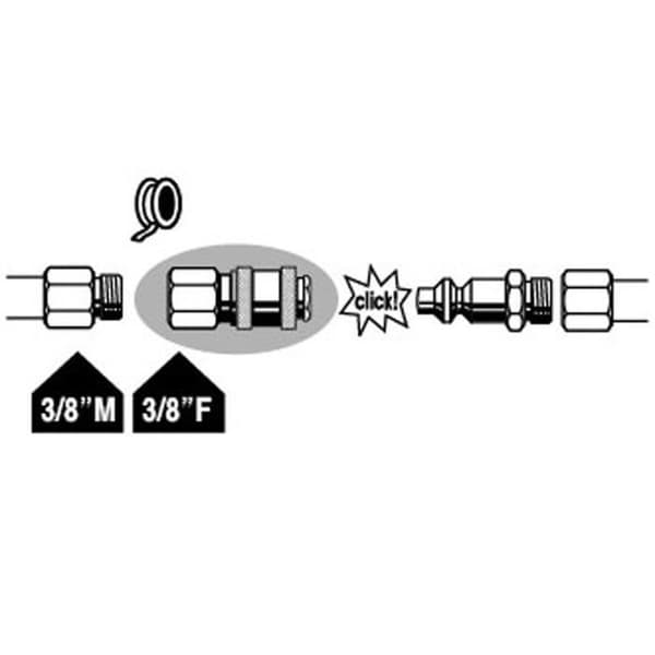 MECAFER universal snabbfäste - 3/8" F - Metall