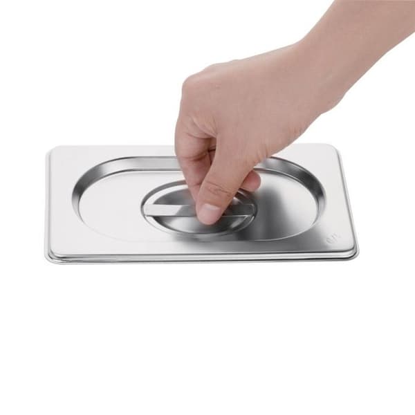 Rostfritt stål Gastrobehållare lock GN 1/4 - Vogue