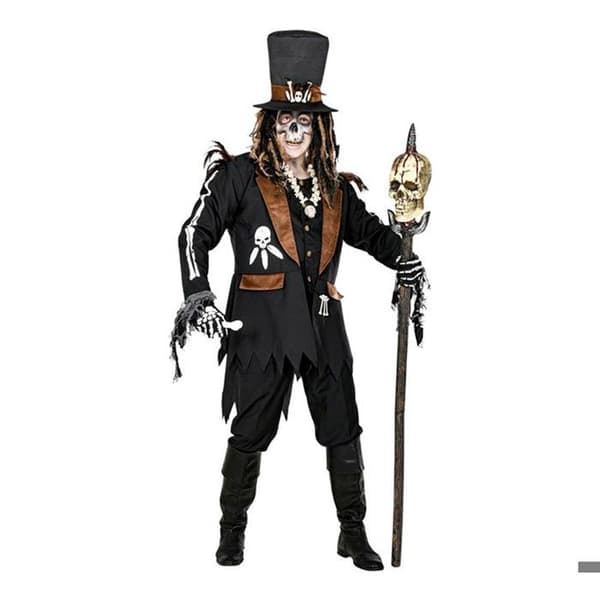 Voodoo trollkarl kostym - WIDMANN - Flerfärgad - Polyester - Inkluderar: jacka, väst, hatt