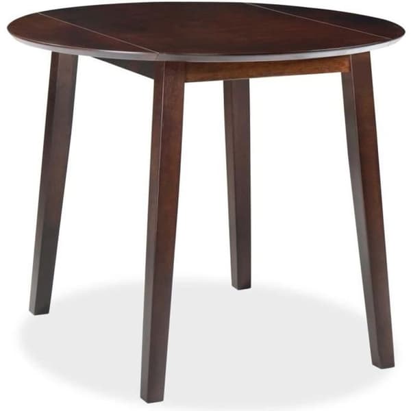 Matbord - vidaXL - Runt - MDF - 4-sits - Oljad finish