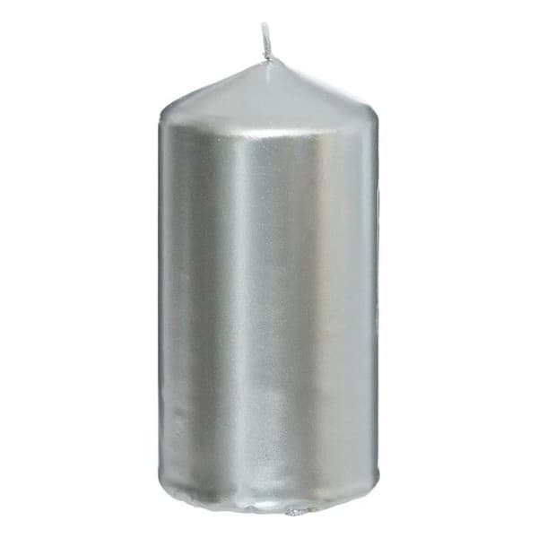 Set med 4 adventsljus "Satin" 12cm Silver