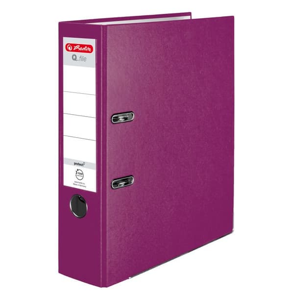 Herlitz A4/80mm mapp färg Plommon