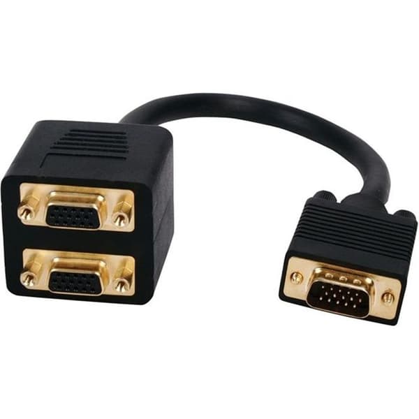 1 VGA/M till 2 VGA/F-kabel