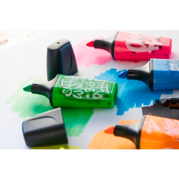 Marker - STABILO - BOSS MINI - Orange - Sned spets - Vattenbaserat bläck