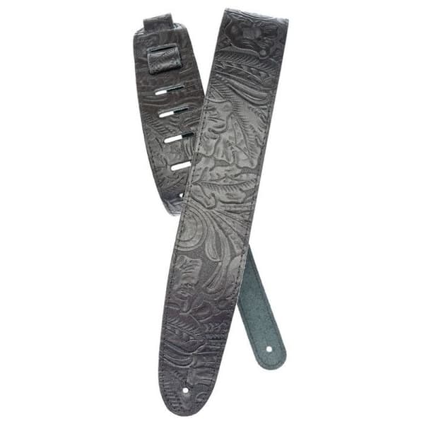 Planet Waves Planet Waves präglat läder gitarrrem, svart