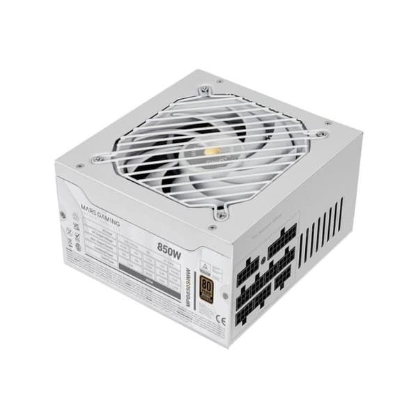 Mars Gaming Mpb850sim Modulär Strömförsörjning Atx 850w 80 Plus Bronze Vit