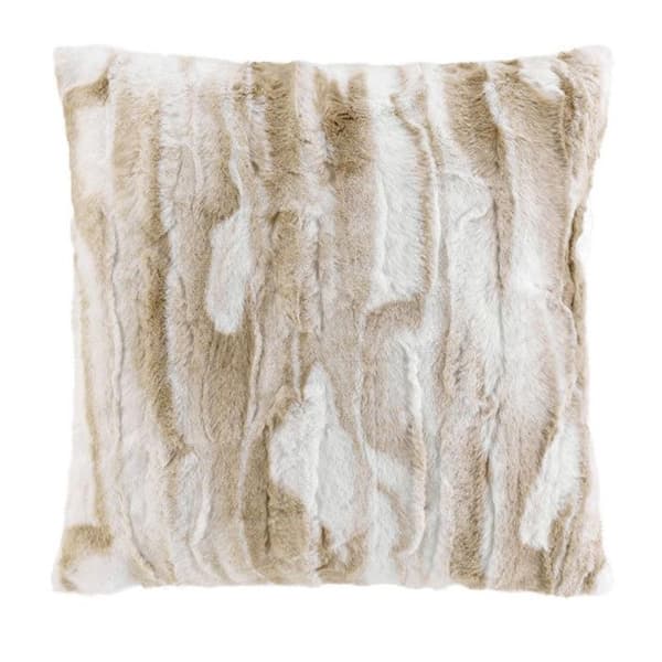 Kudde Imitation Päls "Cheyenne" 45x45cm Natur
