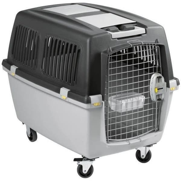KERBL - Transportbox för hund - GULLIVER MEGA - 70 x 50 x 51 cm - Grå