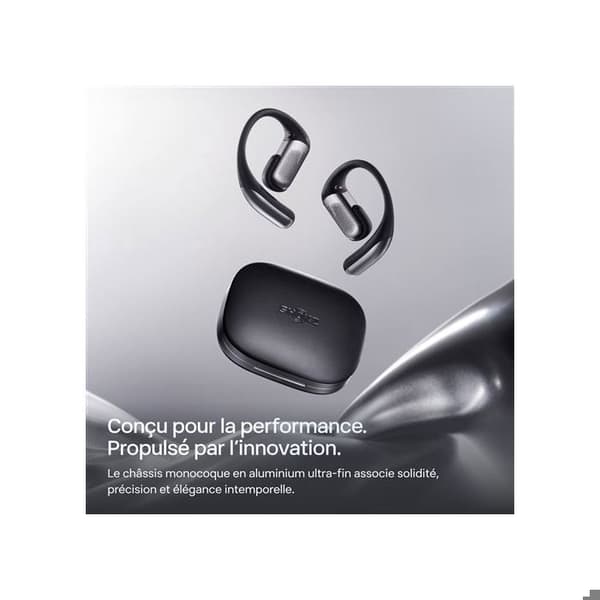 Hörlurar - SHOKZ - OpenFit Pro - Öppen öron SuperBoost - Bluetooth 6.1 - Batteritid 50h