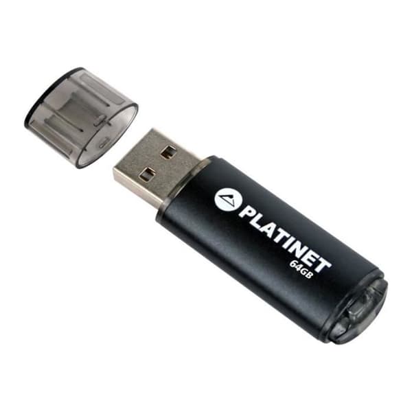 USB-minne - PLATINET - X-Depo - 64 Go - USB 2.0 - Svart