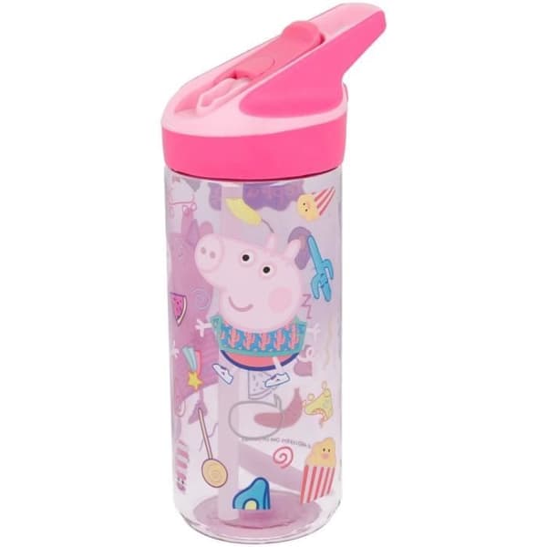 Flaska - Peppa Pig - Premium - Tritan - 620 ml - Automatisk hällsystem