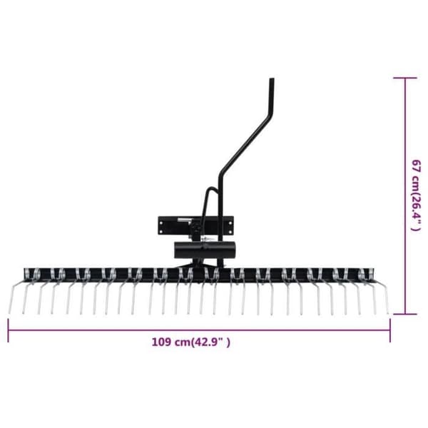 vidaXL Scarifier för åkgräsklippare 109 cm 154454