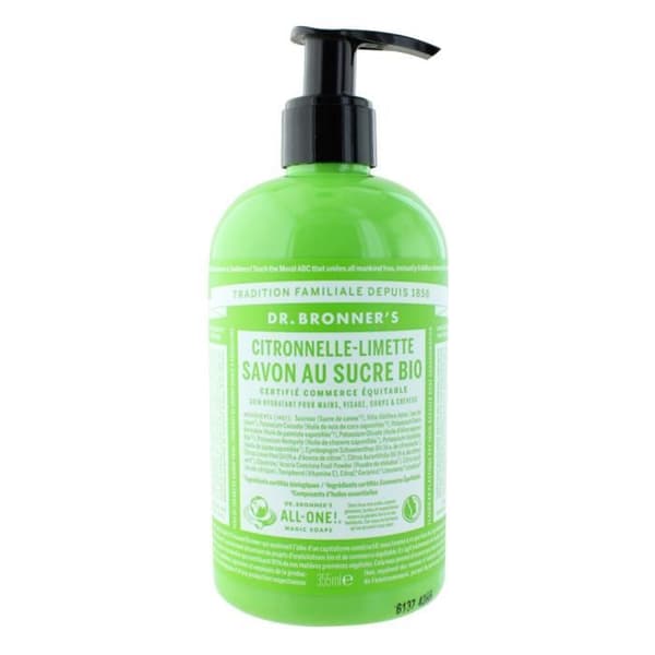 Dr Bronner's Ekologisk Socker Tvål Citronella - Lime 355ml