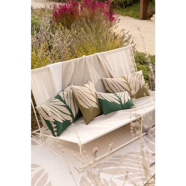 Coussin Vivaraise Nilos - Abysse, Lin-Bomull, 40x65 cm