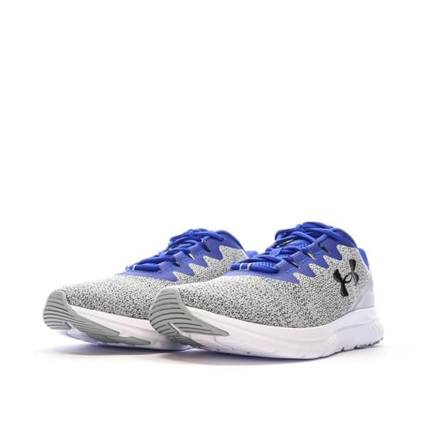 Grå/blå löparskor för män Under Armour Charged Impulse