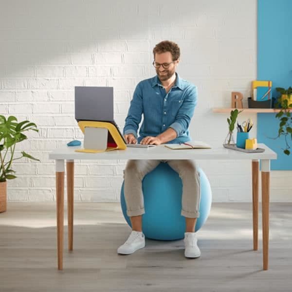 Ergonomisk sittboll - 65 cm - Blå - Leitz Ergo