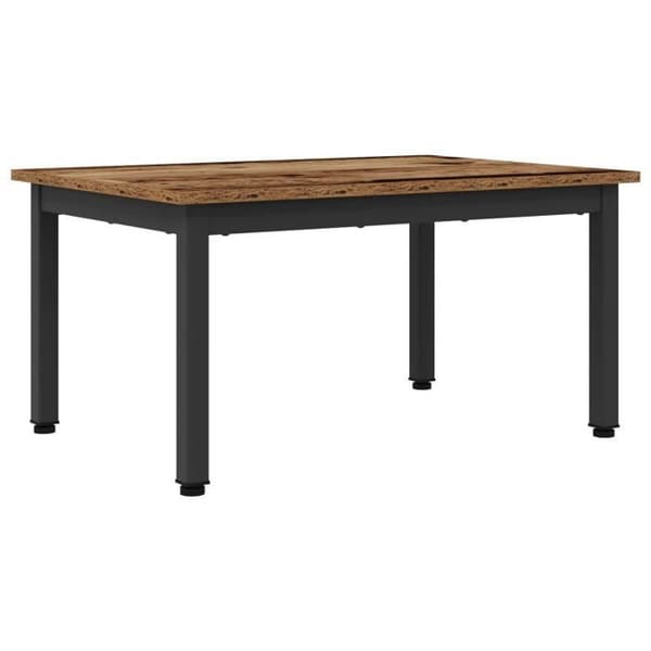 VIDAXL Rektangulär soffbord 70 x 50 x 36 cm – Ingenjörsträ & metall, Brun