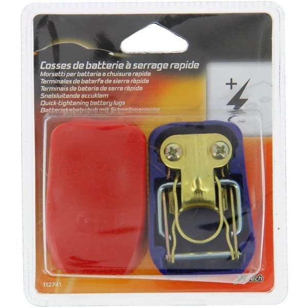 Set med 2 batterikontakter - XL TECH - snabbåtdragning (+) (-)
