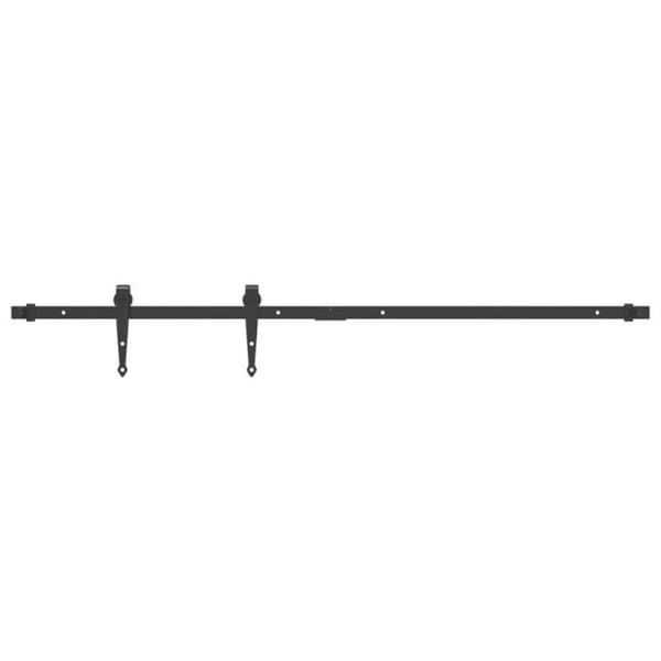 Kit för skjutdörrsram 122 cm kolstål