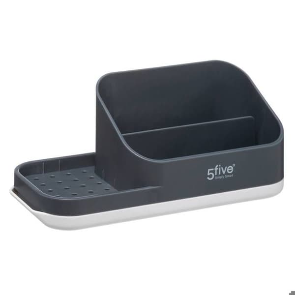 Diskhoorganisatör med dispenser 300ml "Néo" grå - 5 five simply smart