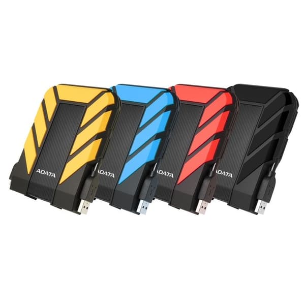 ADATA HD710P 2 TB extern hårddisk - USB 3.1 - Gul